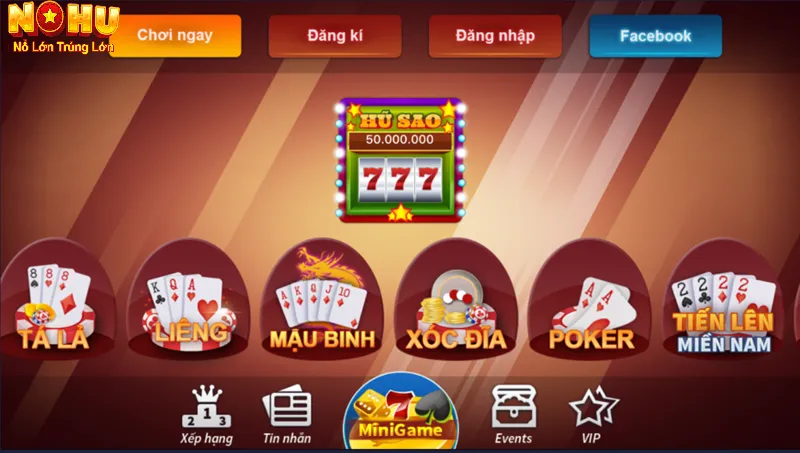 Các tựa game Hot tại nổ hũ 777